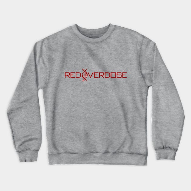 Red Overdose Simple Red Crewneck Sweatshirt by RedOverDose
